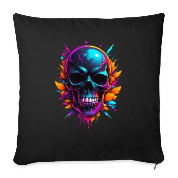 Skull - Sofakissenbezug 45 x 45 cm - Schwarz - Vorne