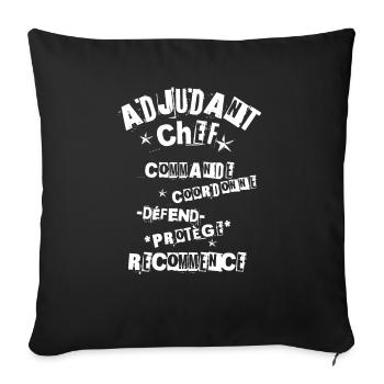 Chief Warrant Officer: Unerschütterlicher Anführer! - Sofakissenbezug 45 x 45 cm - Schwarz - Vorne