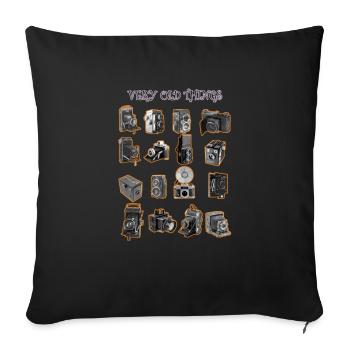 DES CHOSES TRÈS ANCIENNES - Housse de coussin décorative 45 x 45 cm - noir - Devant
