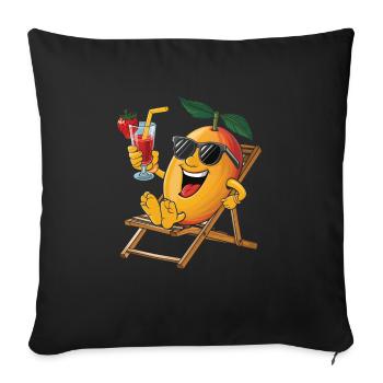 Mango - Sofakissenbezug 45 x 45 cm - Schwarz - Vorne