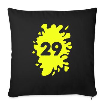 Blobs 29 - Sofa pillowcase 17,3'' x 17,3'' (45 x 45 cm) - black - Front