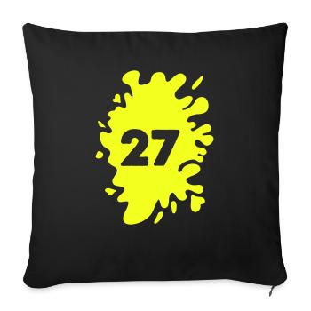 blob 27 - Sofa pillowcase 17,3'' x 17,3'' (45 x 45 cm) - black - Front