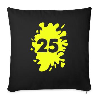 Blobs 25 - Sofa pillowcase 17,3'' x 17,3'' (45 x 45 cm) - black - Front