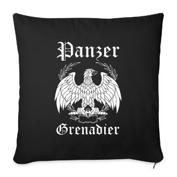 Panzergrenadier Soldat Armee Grenadier Geschenk - Sofakissenbezug 45 x 45 cm - Schwarz - Vorne