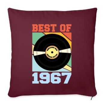 Best of 1967 - Sofa pillowcase 17,3'' x 17,3'' (45 x 45 cm) - burgundy - Front