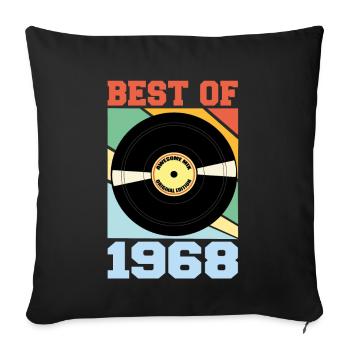 Best of 1968 - Sofa pillowcase 17,3'' x 17,3'' (45 x 45 cm) - black - Front