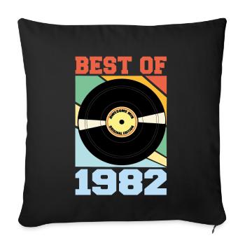 Best of 1982 - Sofakissenbezug 45 x 45 cm - Schwarz - Vorne