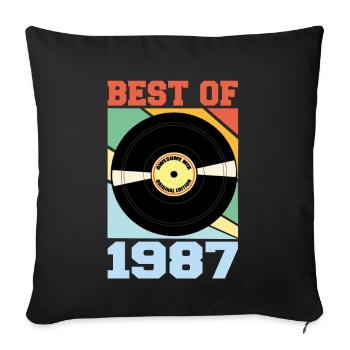 Best of 1987 - Sofakissenbezug 45 x 45 cm - Schwarz - Vorne