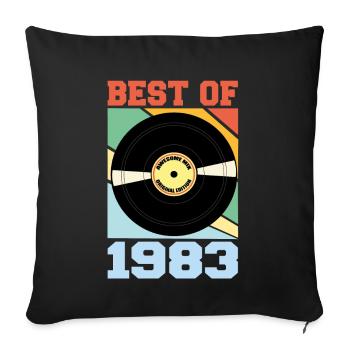 Best of 1983 - Sofa pillowcase 17,3'' x 17,3'' (45 x 45 cm) - black - Front