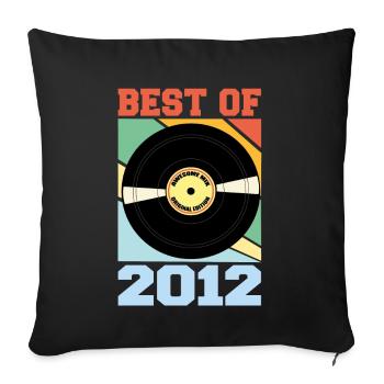 Best of 2012 - Sofakissenbezug 45 x 45 cm - Schwarz - Vorne