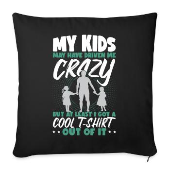 Kids Father's Day Dad Papa Birthday - Sofa pillowcase 17,3'' x 17,3'' (45 x 45 cm) - black - Front