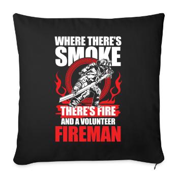 A Volunteer Fireman für Freiwillige und - Sofakissenbezug 45 x 45 cm - Schwarz - Vorne