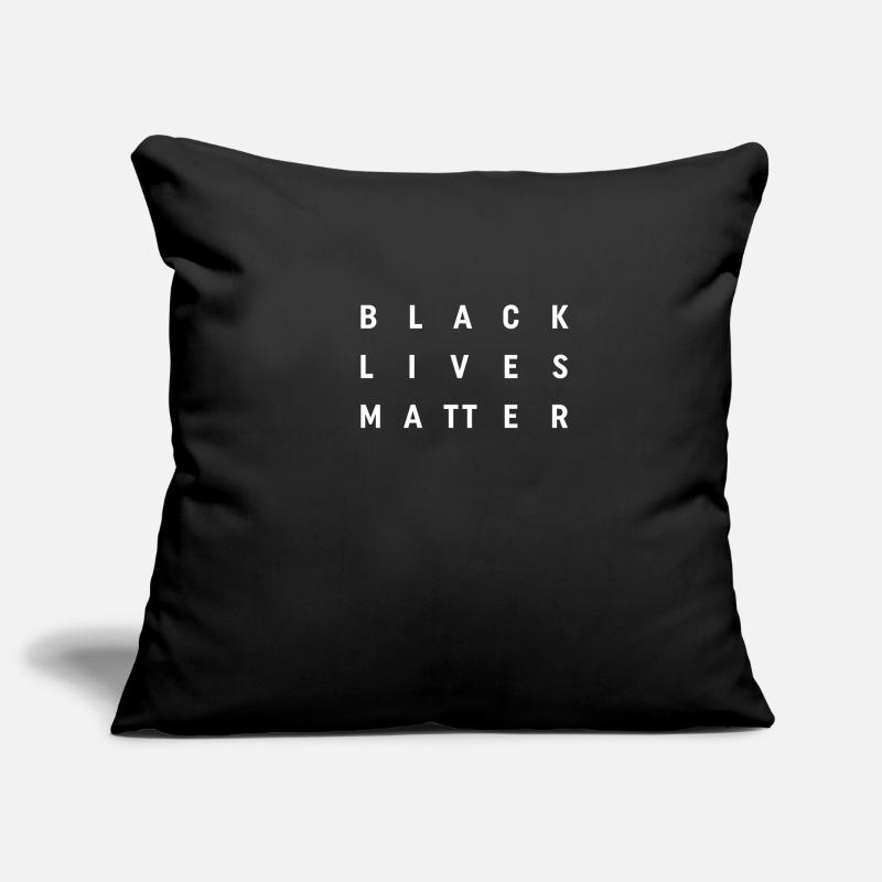 Black Lives Matter - Message Statement Text Design Sofa pillowcase 17,3'' x 17,3'' (45 x 45 cm)
