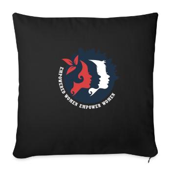 Empowered Women Empower Women - Women's Power - Sofa pillowcase 17,3'' x 17,3'' (45 x 45 cm) - black - Front