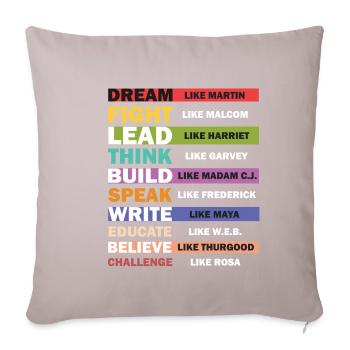 Black Lives Matter - Black Leaders Text Design - Sofakissenbezug 45 x 45 cm - helles Taupe - Vorne