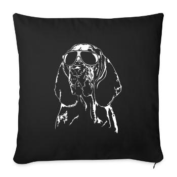 BRACCO ITALIANO lunettes fraîches chiens de chasse Wilsigns - Housse de coussin décorative 45 x 45 cm - noir - Devant