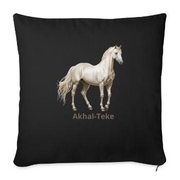 Akhal-Teké - Sofa pillowcase 17,3'' x 17,3'' (45 x 45 cm) - black - Front