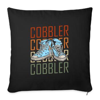 Shoes Shoe Work - Sofa pillowcase 17,3'' x 17,3'' (45 x 45 cm) - black - Front
