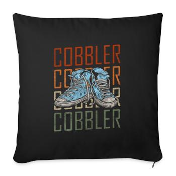Shoemaker Boots - Sofa pillowcase 17,3'' x 17,3'' (45 x 45 cm) - black - Front
