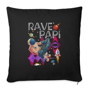 Rave Disco - Sofakissenbezug 45 x 45 cm - Schwarz - Vorne