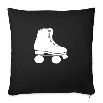 Roller - Housse de coussin décorative 45 x 45 cm - noir - Devant