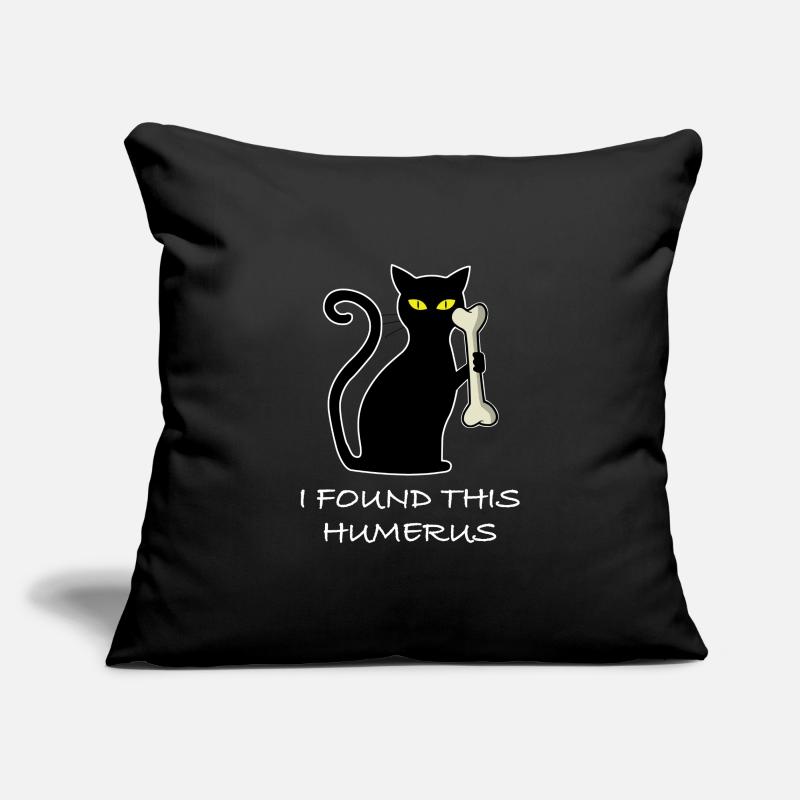 I found this humerus | Cat, Bones Sofa pillowcase 17,3'' x 17,3'' (45 x 45 cm)