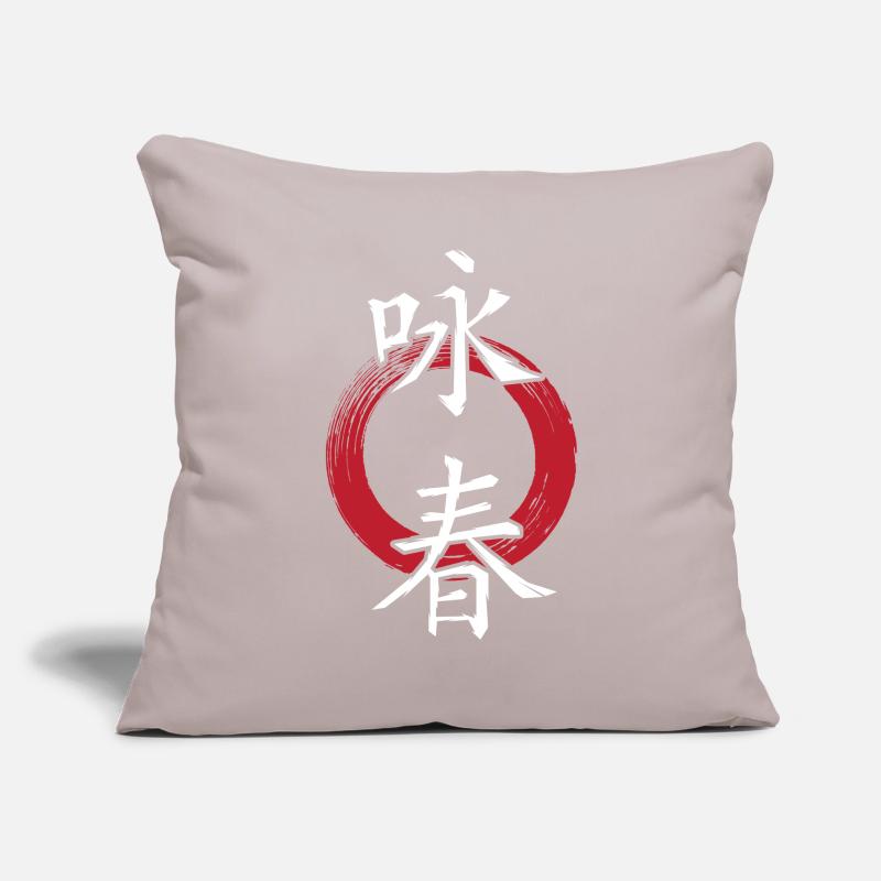 Wingtsun Wing chun Chinesische Schriftzeichen Sofakissenbezug 45 x 45 cm