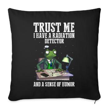 Kernenergie Spruch für Kernenergie - Sofakissenbezug 45 x 45 cm - Schwarz - Vorne