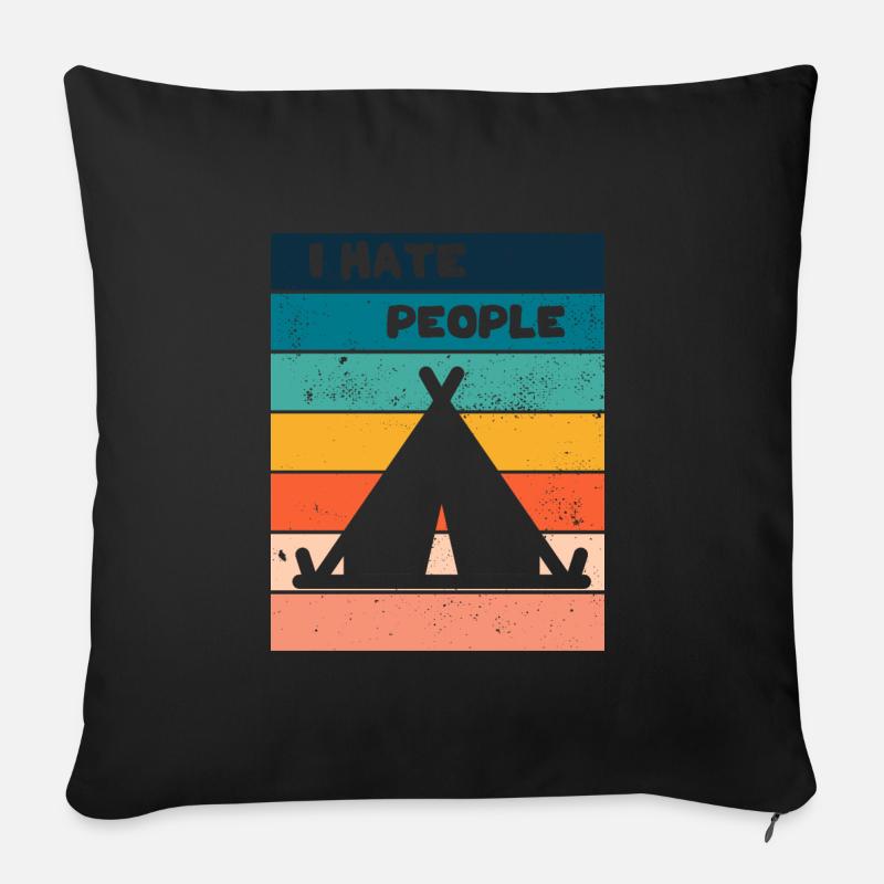 Campen - Sofakissenbezug 45 x 45 cm - Schwarz