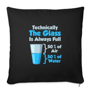 Chemistry Shirt Chemist Laboratory Nerd Chemical Gift - Sofa pillowcase 17,3'' x 17,3'' (45 x 45 cm) - black - Front