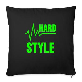 Chemise Hardstyle Cadeau Festival Style Raver - Housse de coussin décorative 45 x 45 cm - noir - Devant