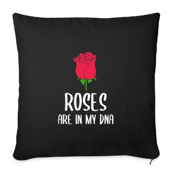 Rosen Florist Floristik Gärtner Garten Geschenk - Housse de coussin décorative 45 x 45 cm - noir - Devant
