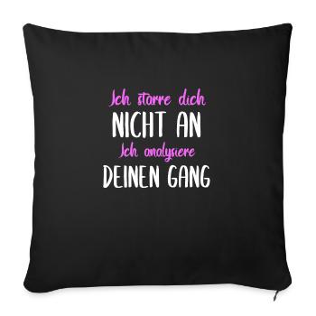 Physiotherapie Physiotherapeut Therapeut Geschenk - Sofakissenbezug 45 x 45 cm - Schwarz - Vorne