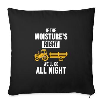 Tractor Trekker Farmer Farmer Naughty gift - Sofa pillowcase 17,3'' x 17,3'' (45 x 45 cm) - black - Front