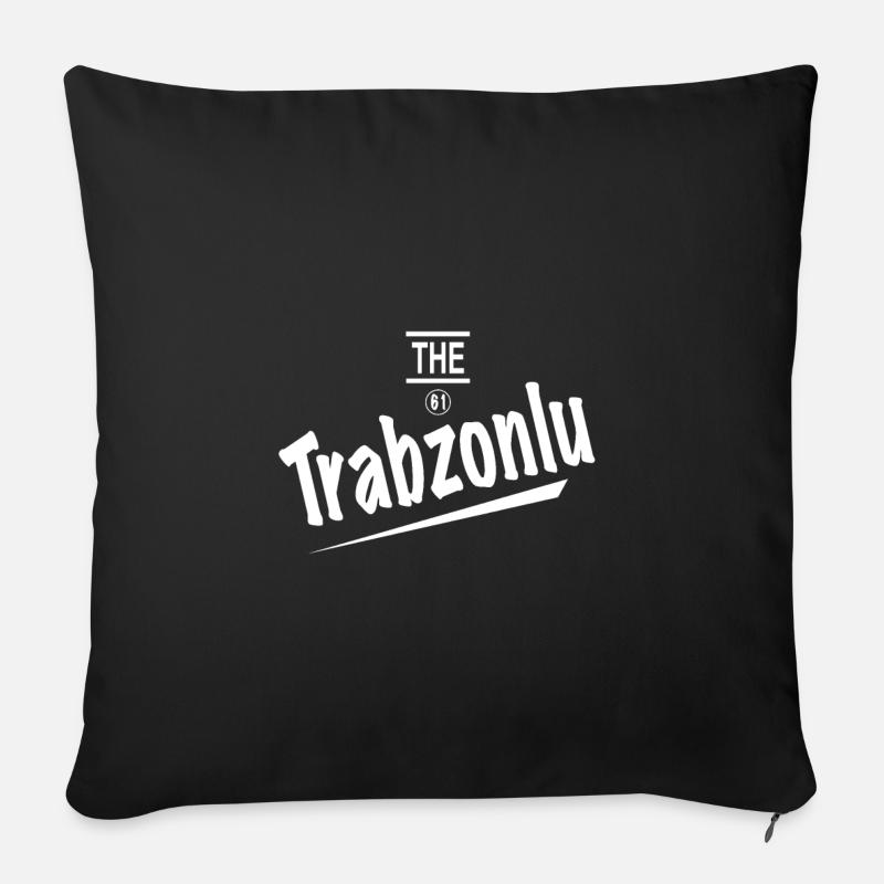 The Trabzon 61 - Sofakissenbezug 45 x 45 cm - Schwarz