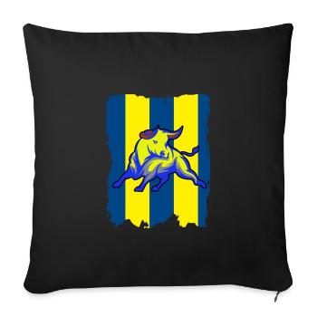 Kanarya FB Istanbul kadiköy bogasi - Housse de coussin décorative 45 x 45 cm - noir - Devant