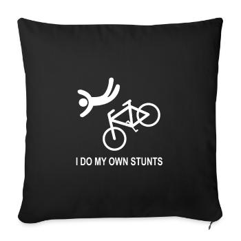 Je fais mes propres acrobaties VTT VTT VTT VTT - Housse de coussin décorative 45 x 45 cm - noir - Devant