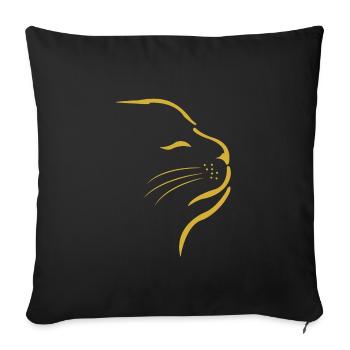 Chat Chat Chat - Housse de coussin décorative 45 x 45 cm - noir - Devant