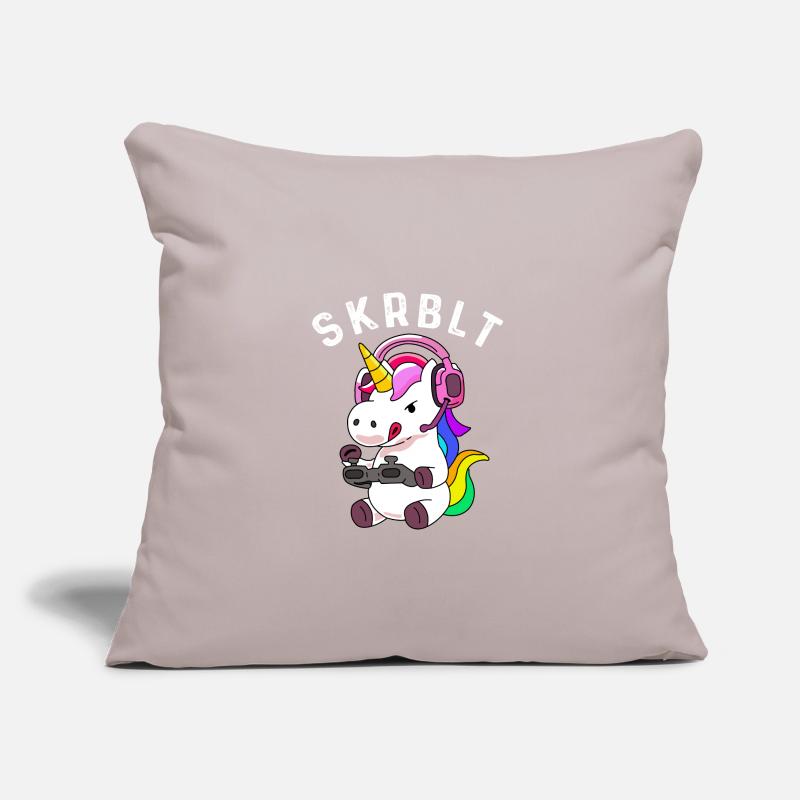 Gamer Einhorn - Geschenkidee Sofakissenbezug 45 x 45 cm