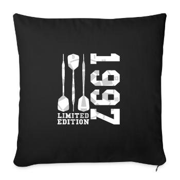 ÉDITION LIMITÉE 1997 DARTS 25E ANNIVERSAIRE - Housse de coussin décorative 45 x 45 cm - noir - Devant