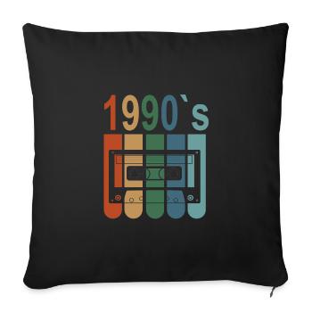 Best Of 1990 32nd birthday 32 years birthday - Sofa pillowcase 17,3'' x 17,3'' (45 x 45 cm) - black - Front