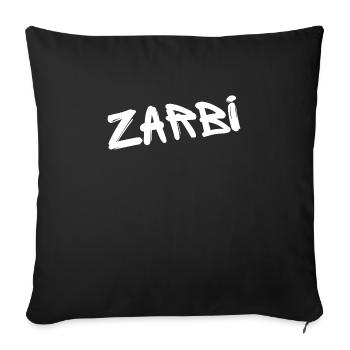 ZARBI – Französisches Verlan Weirdo T-Shirt - Sofakissenbezug 45 x 45 cm - Schwarz - Vorne