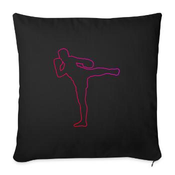 Women's Thai Boxing Thai Boxer Thaiboxing Men - Sofa pillowcase 17,3'' x 17,3'' (45 x 45 cm) - black - Front