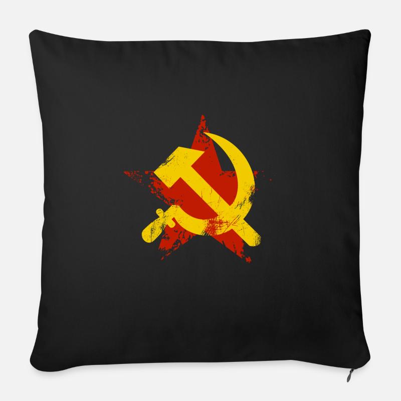 Kommunismus Marx - Sofakissenbezug 45 x 45 cm - Schwarz