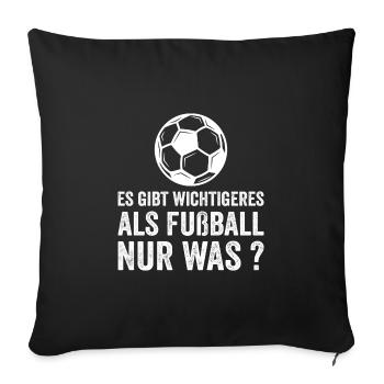 Footballer Sayings Funny - Sofa pillowcase 17,3'' x 17,3'' (45 x 45 cm) - black - Front