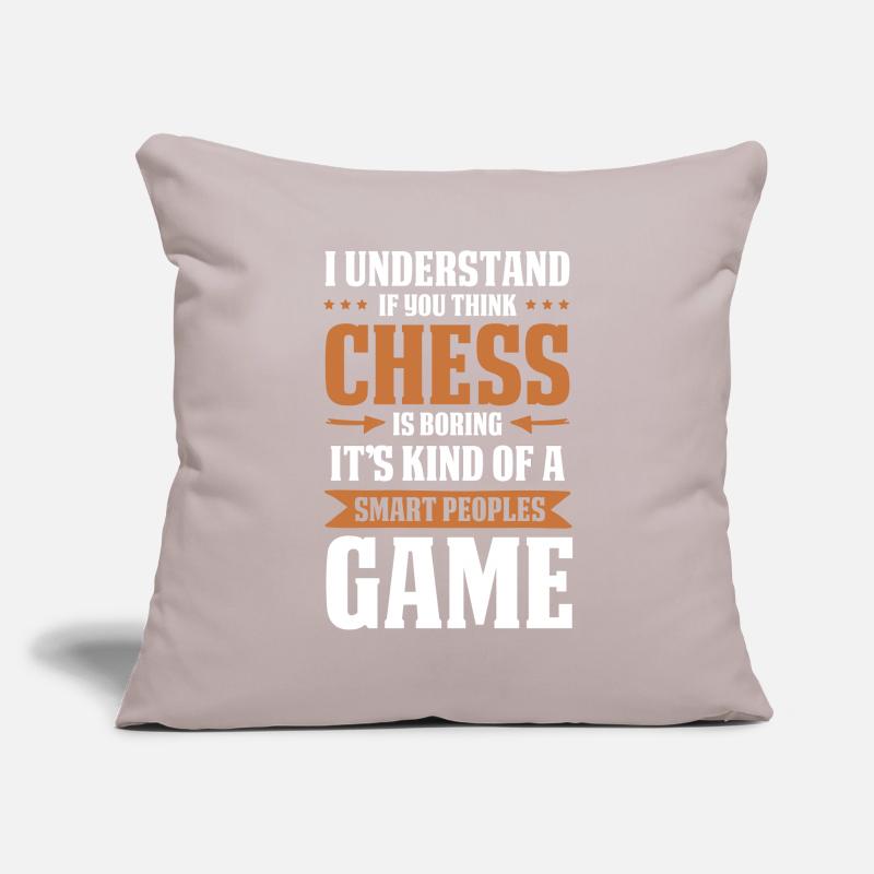 jeu d’échecs chess Housse de coussin décorative 45 x 45 cm