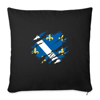 Bosnia Bosna Flag - Sofa pillowcase 17,3'' x 17,3'' (45 x 45 cm) - black - Front