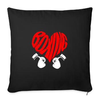 Boxing Sport Player I Boxing - Sofa pillowcase 17,3'' x 17,3'' (45 x 45 cm) - black - Front
