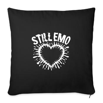 Still emo! Goth Emo Alternative Aesthetic - Sofa pillowcase 17,3'' x 17,3'' (45 x 45 cm) - black - Front