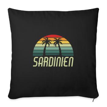 Sardinien sardinia - Sofakissenbezug 45 x 45 cm - Schwarz - Vorne